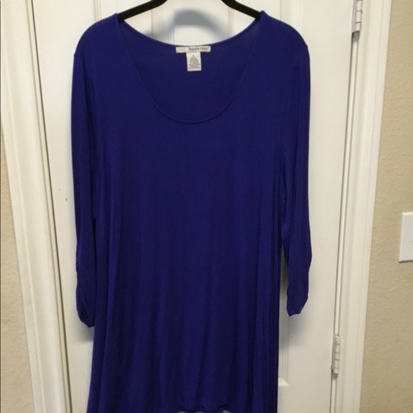 💙🤍LADIES COBALT BLUE TUNIC BLOUSE🤍💙 - Picture 3 of 5